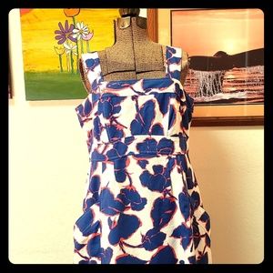 Land's End Navy and White Dress